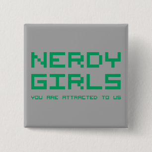 Nerdy flickor 2 knapp