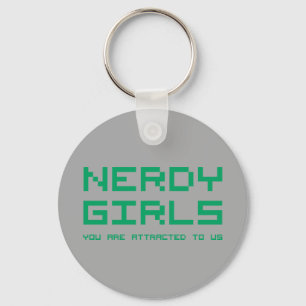 Nerdy flickor 2 nyckelring