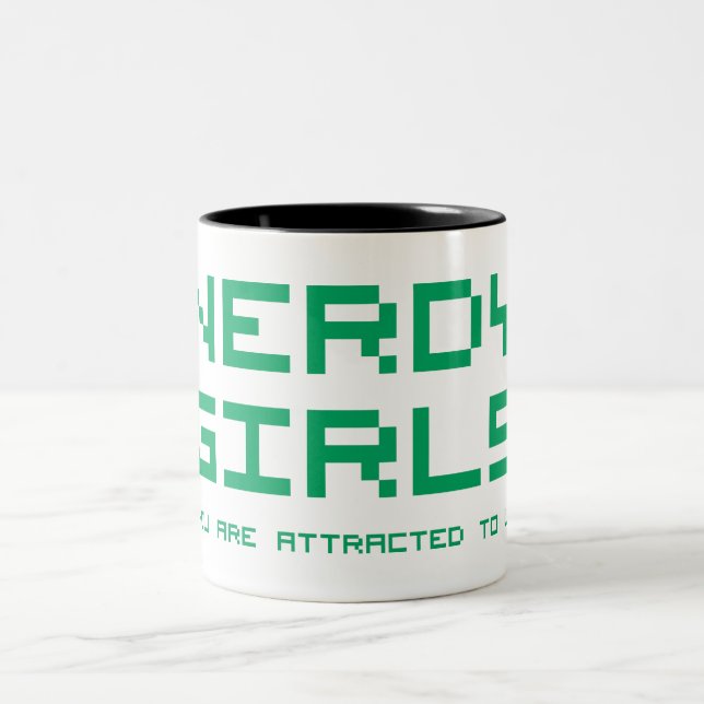 Nerdy flickor 2 Två-Tonad mugg (Center)