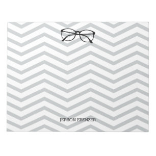 Nerdy Geekery Personlig Chevron Anteckningsblock