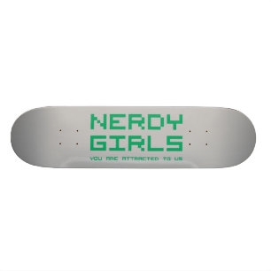 Nerdy Girls 2 Old School Skateboard Bräda 18 Cm