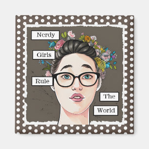 Nerdy Girls-regeln världen över Magnet