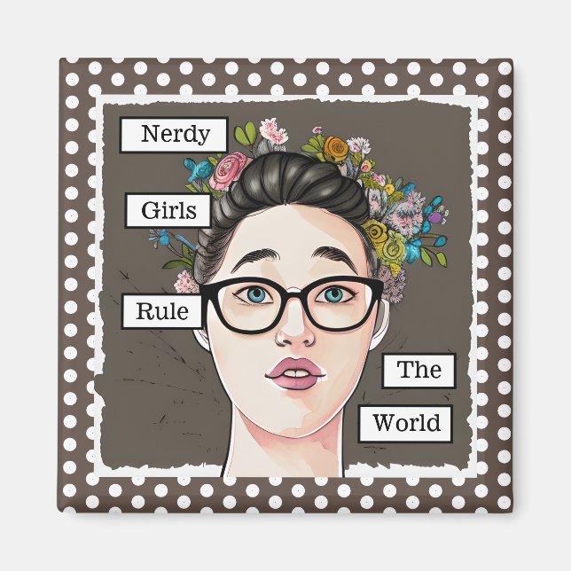 Nerdy Girls-regeln världen över Magnet (Framsidan)