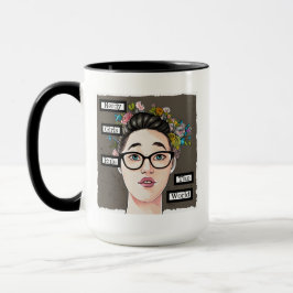 Nerdy Girls-regeln världen över Mugg