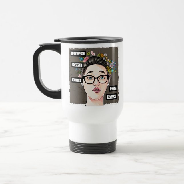 Nerdy Girls-regeln världen över Resemugg (Vänster)