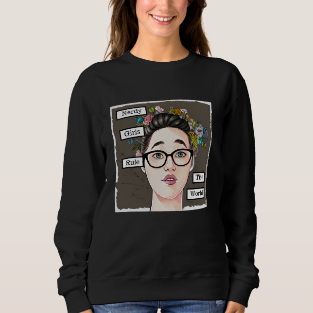 Nerdy Girls-regeln världen över T Shirt (Framsida)