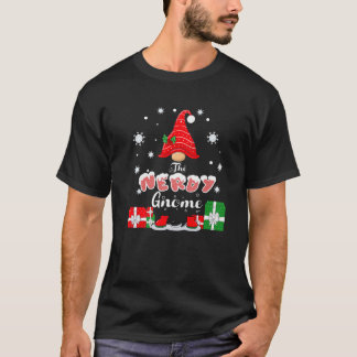 Nerdy Gnome-familjen som matchar julklapp Gr T Shirt