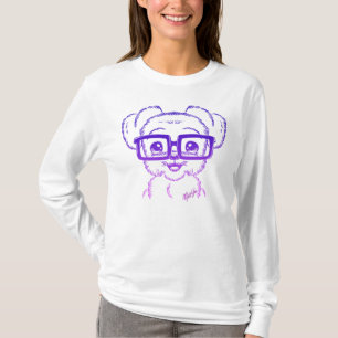 Nerdy hundkvinna för unik hand plockade Flowy Tröja