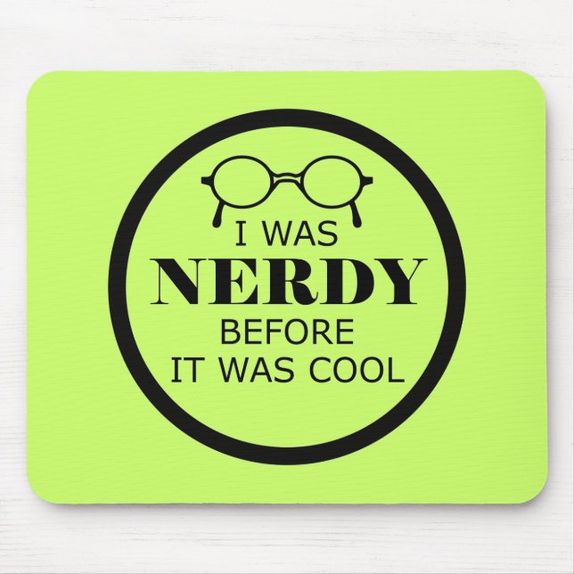 Nerdy innan det var Coola Mousepad Musmatta (Framsidan)