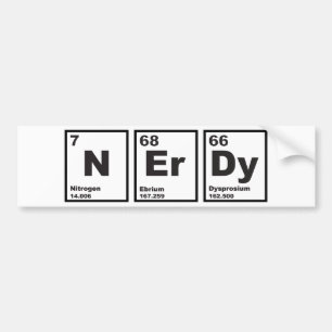 Nerdy inslag bildekal