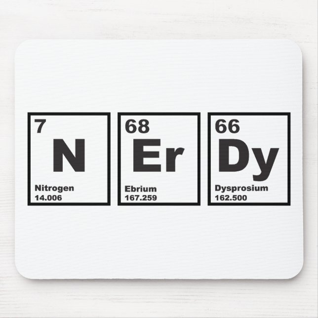 Nerdy inslag musmatta (Framsidan)