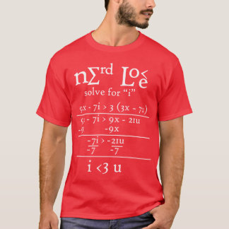 Nerdy kärlek tee shirt