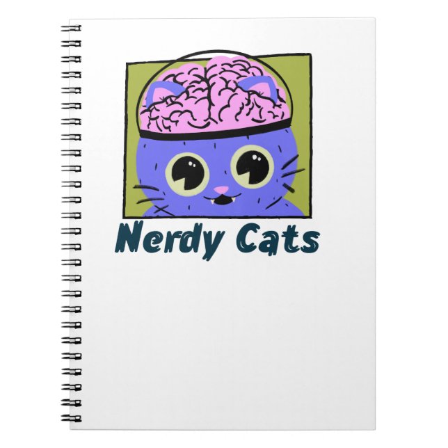 Nerdy Katter, Hjärndesign Anteckningsbok (Framsidan)