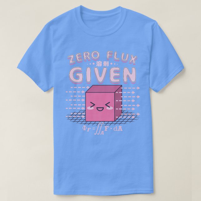 Nerdy Kawaii Zero Flux issued - Cute Geeky Science T Shirt (Design framsida)