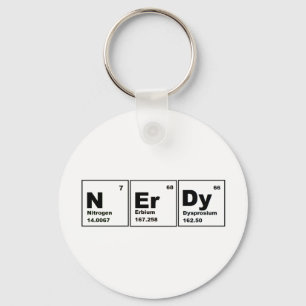 Nerdy kemiprodukt! nyckelring