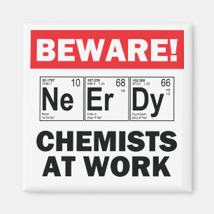 nerdy kemistmagnet magnet