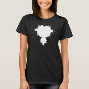 Nerdy Mandelbrot White Fractal Chaos Physics Math T Shirt