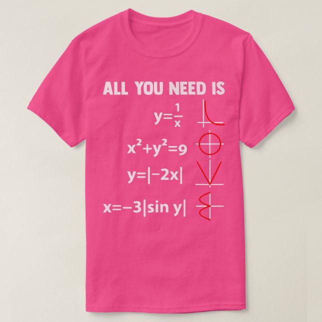 Nerdy Math Equation Mathematics Science Geometry P T Shirt (Design framsida)