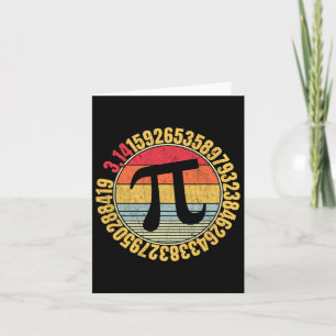 Nerdy Math Pi Symbol Mathlete Kort