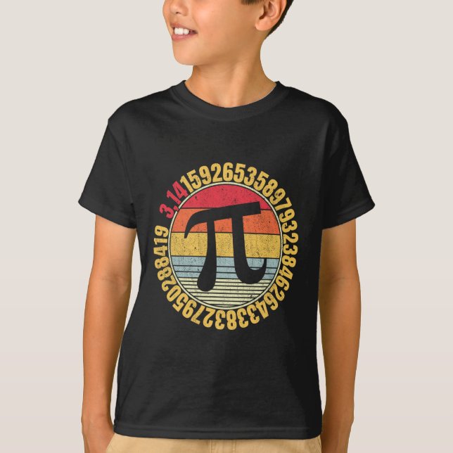 Nerdy Math Pi Symbol Mathlete T Shirt (Framsida)