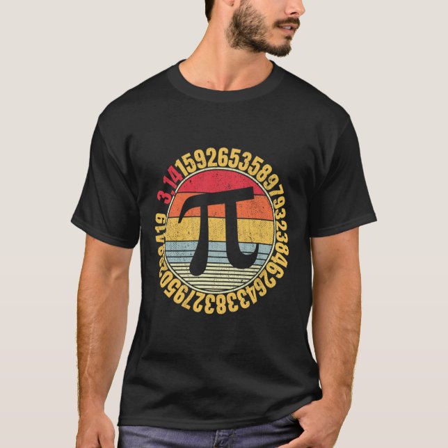 Nerdy Math Pi Symbol Mathlete T Shirt (Framsida)