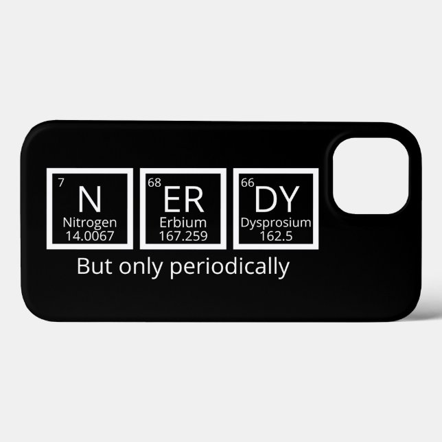 Nerdy, men bara periodvis Humor Periodiska Bord (Baksida (horisontell))