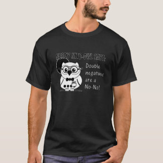 Nerdy Nite-Uggla - dubbla negationar Tee Shirt