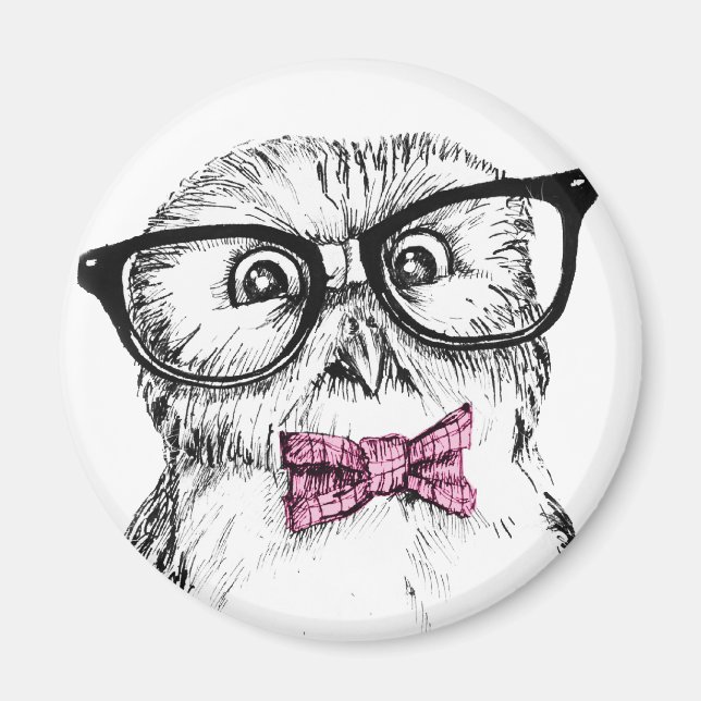 Nerdy owlet magnet (Framsidan)