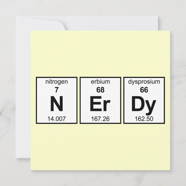 NErDy Periodic Bord (Framsida)