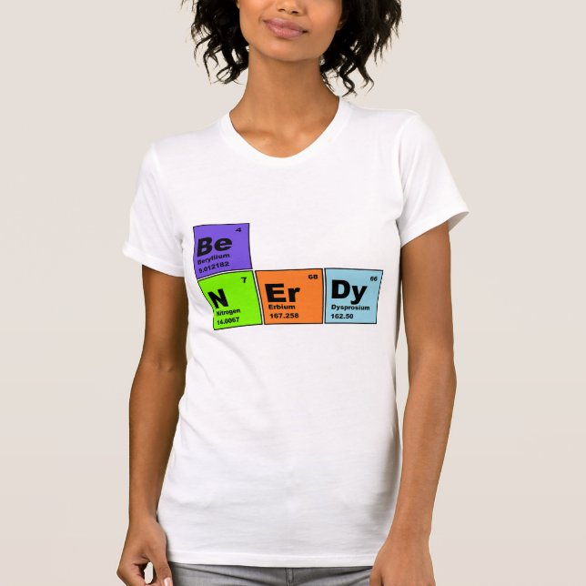 Nerdy periodisk bordT-tröja Tee Shirt (Framsida)