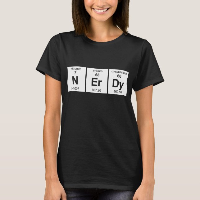 NErDy periodiskt bord T Shirt (Framsida)