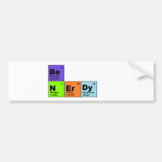 Nerdy produkter för periodiskt bord bildekal