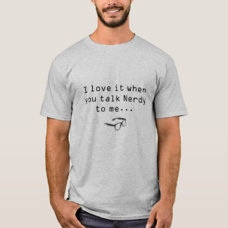 Nerdy samtal tee shirt