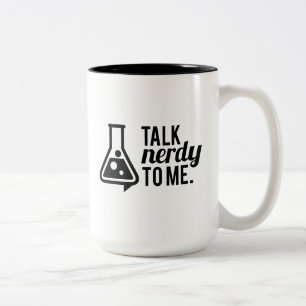 Nerdy samtal Två-Tonad mugg