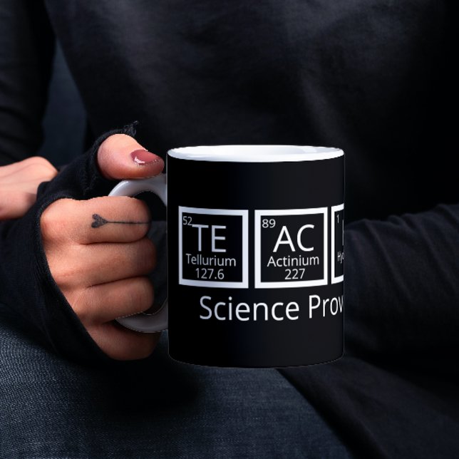 Nerdy Science Teacher Humor Periodic Bord Kaffemugg (Nerdy Science teacher mug from Ricaso)