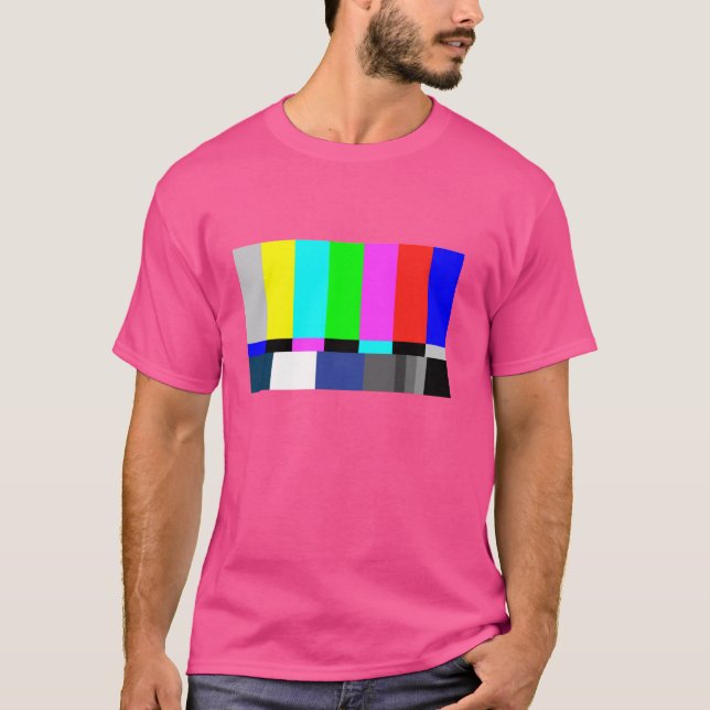 Nerdy Sheldon TV Test Mönster Färg Geek Gift T Shirt (Framsida)