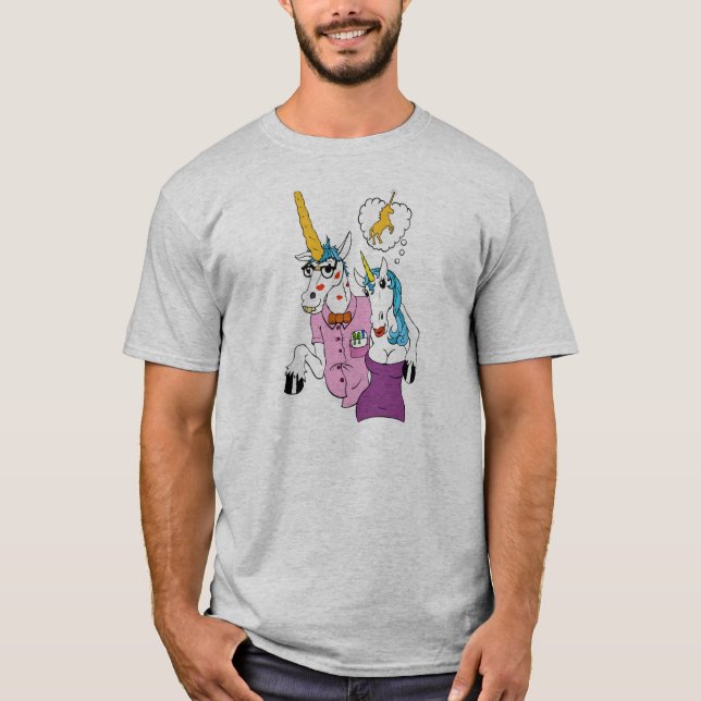 Nerdy skjorta för Unicorn T Tee (Framsida)