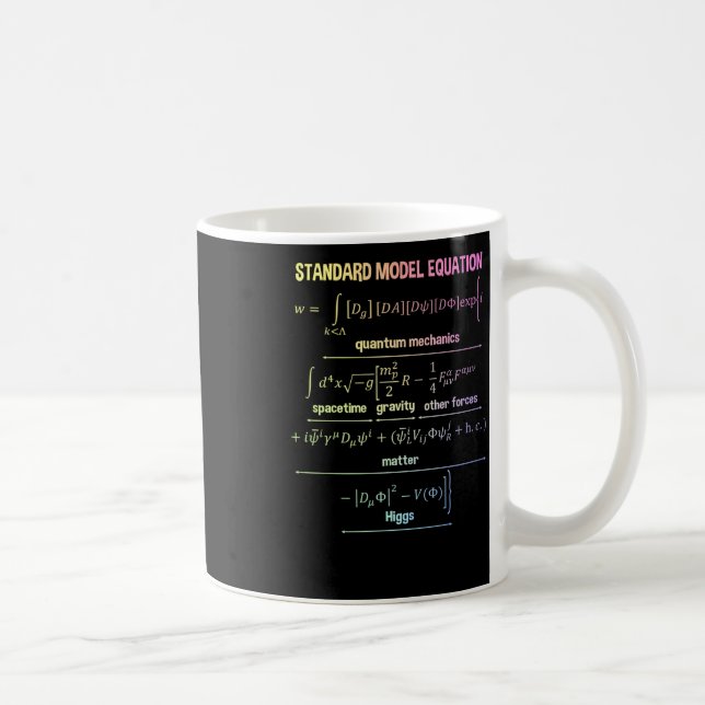 Nerdy Standard Model Equation - Gift for Physics Kaffemugg (Höger)