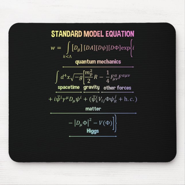 Nerdy Standard Model Equation - Gift for Physics Musmatta (Framsidan)