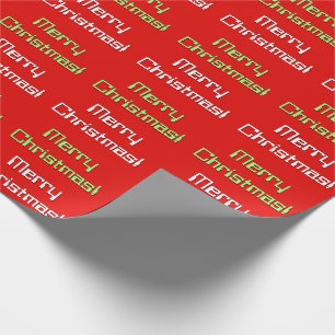 Nerdy stil "god jul!", Inpackning av papper Presentpapper