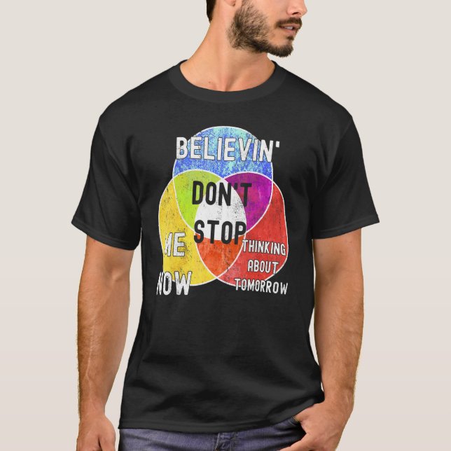 Nerdy Stoppa inte venn-diagram Algebra Math Teach T Shirt (Framsida)