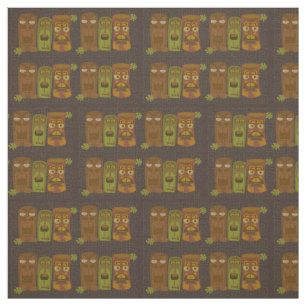 Nerdy Tikis mönster Tyg