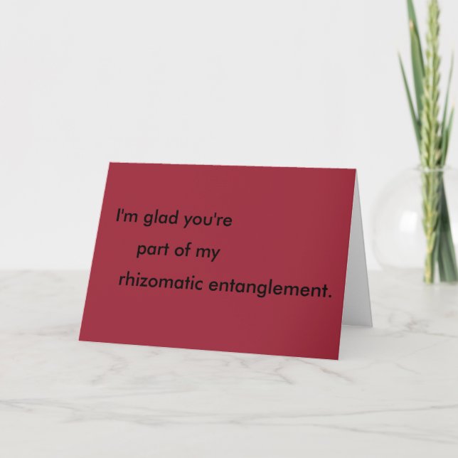 Nerdy Valentines dagskort Helgkort (Framsida)