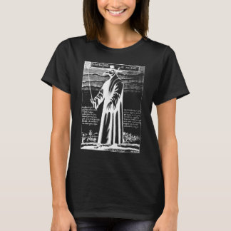 Nerdy Vintage Plague Doktor med fågelmask gotin T Shirt
