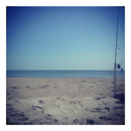 Nere vid stranden fototryck