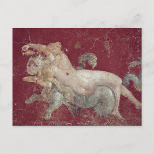 Nereid astride a sea tiger, från Stabiae Vykort