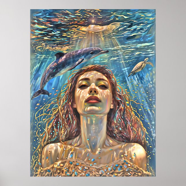 "Nerena" Under stilla Vatten Poster (Framsidan)