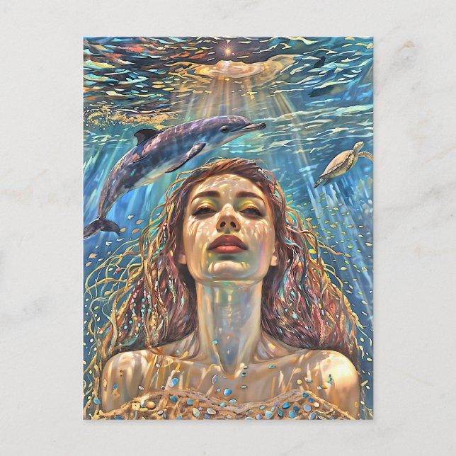 "Nerena" Under stilla Vatten Vykort (Framsida)