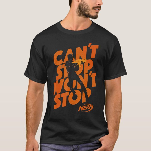 Nerf kan inte stoppa det som inte stoppar Silhouet T Shirt (Framsida)