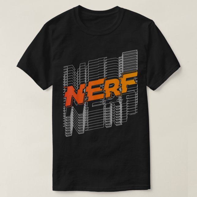 Nerf Staplad Logotyp T Shirt (Design framsida)